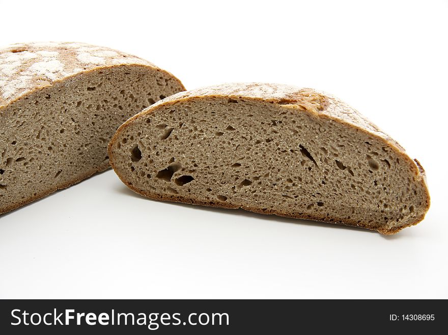 Fresh wheat bread with brown crust