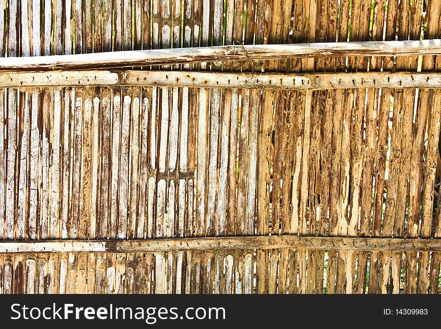 Old Bamboo Wall