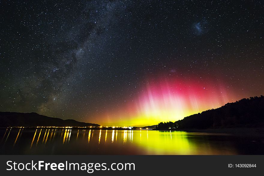 Aurora Over Lake Hawea