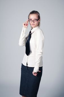 Young Girl In Suite Royalty Free Stock Photos Young Girl In Suite Royalty Free Stock Photos