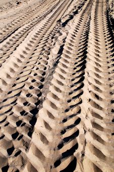 Sand Tracks Stock Image Sand Tracks Stock Image
