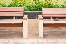 Bench On The Sidewalk Stock Images Bench On The Sidewalk Stock Images