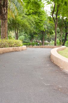 Curve Sidewalk In The Park Royalty Free Stock Photo Curve Sidewalk In The Park Royalty Free Stock Photo