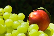 Nectarine And Grape Stock Photography Nectarine And Grape Stock Photography