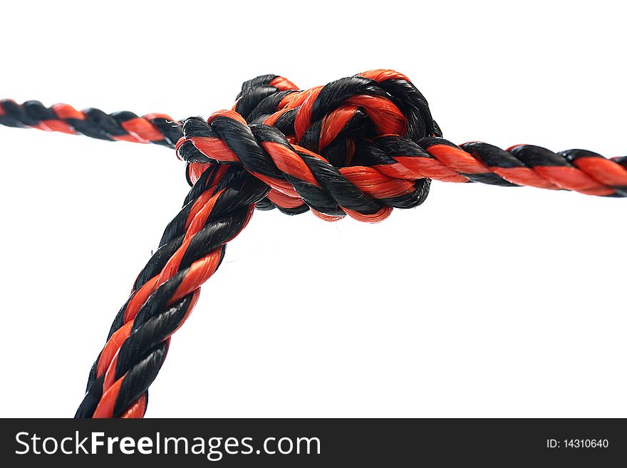 The sliding knot. Two cords are fixed by special knot which allows one of them to slide on another.