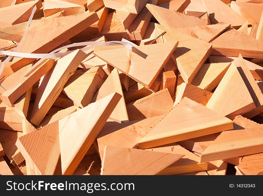 Pile of Building Lumber Scraps