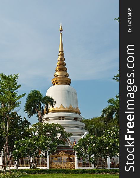 White pagoda under the blue sky. White pagoda under the blue sky