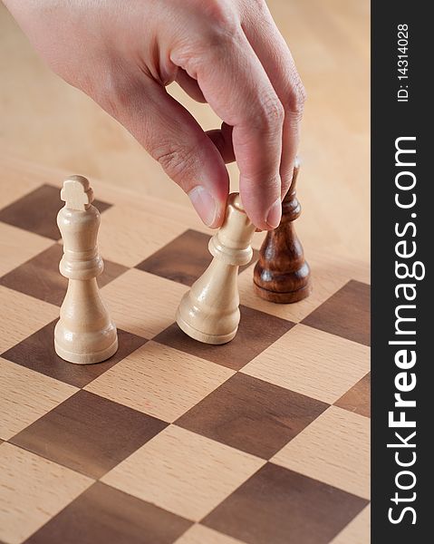 White chess checkmate Black queen king