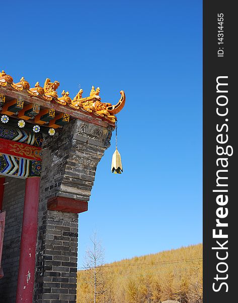 Chinese ancient times constructs, breeze bell, the good luck chemical element is taken to Shanxi, China