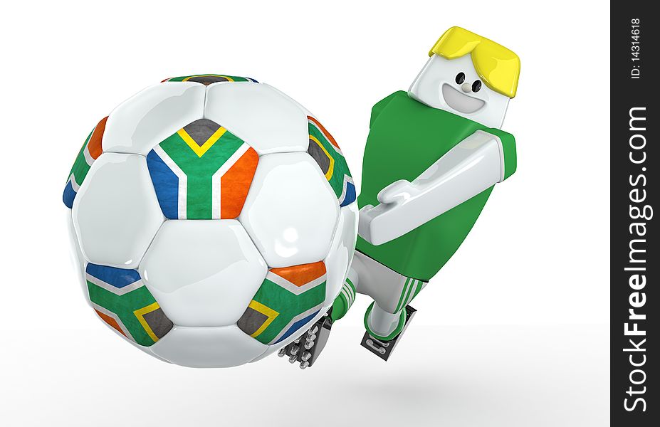 3D football world cup 2010 ball. 3D football world cup 2010 ball