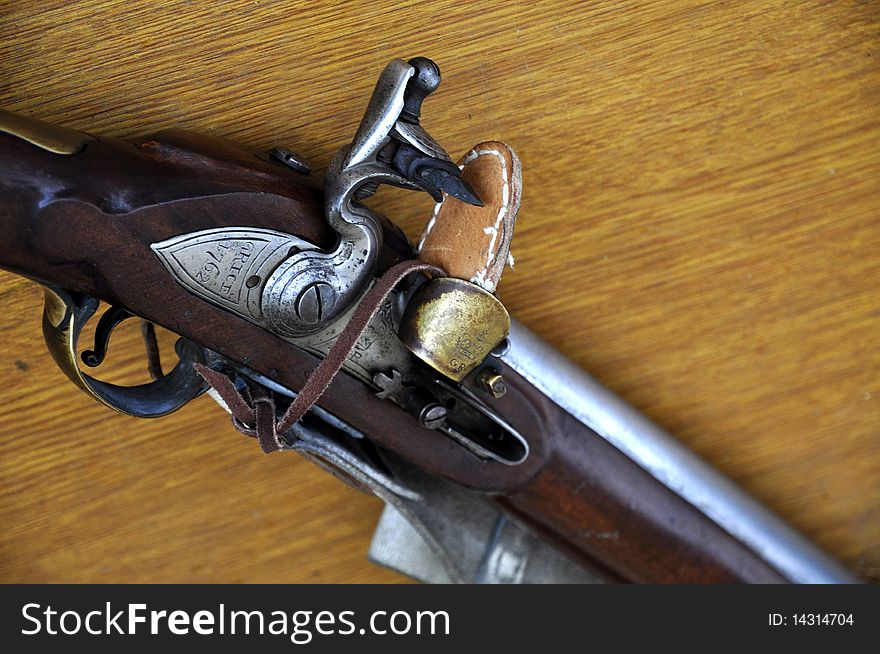 Flintlock rifle with a model 1754