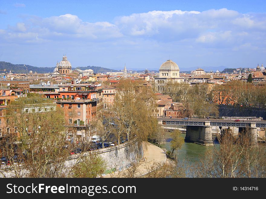 Rome-the panorame of the city
