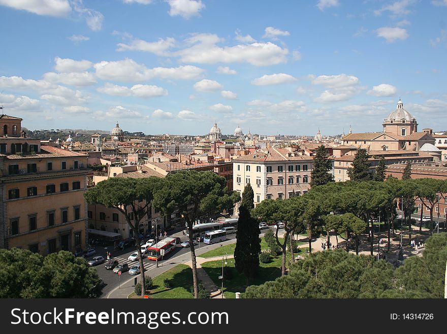 Rome-the panorame of the city