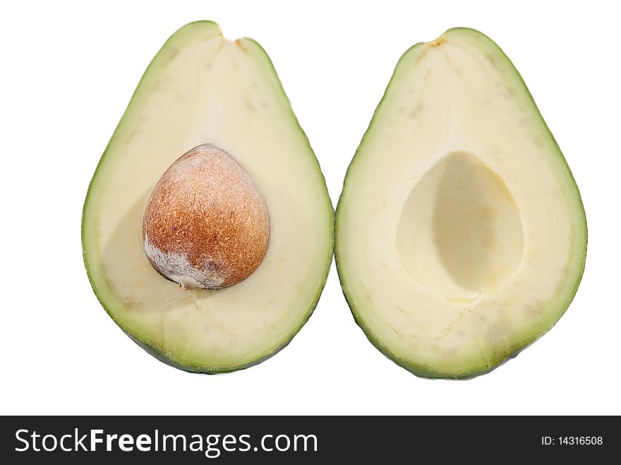 Isolate Avocado Fruit on white background