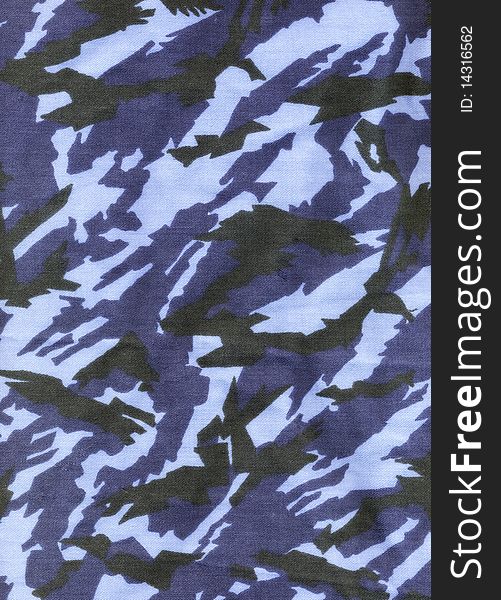 Abstract army camouflage textile texture with black and blue colors. Abstract army camouflage textile texture with black and blue colors