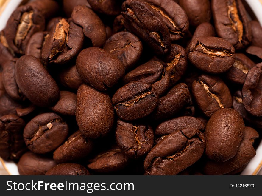 A coffee background or texture