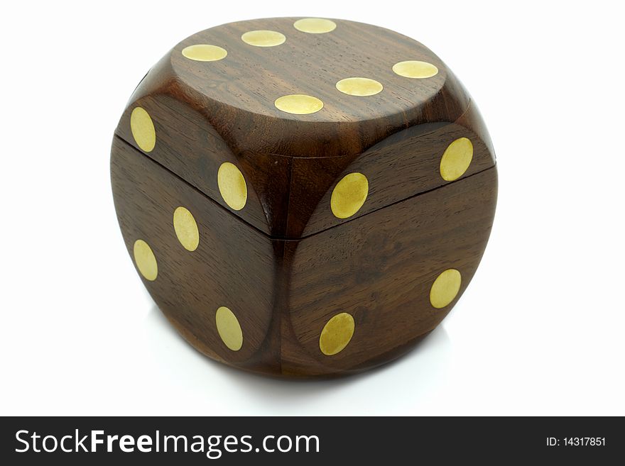 Cubes for game of casino and gift. Cubes for game of casino and gift