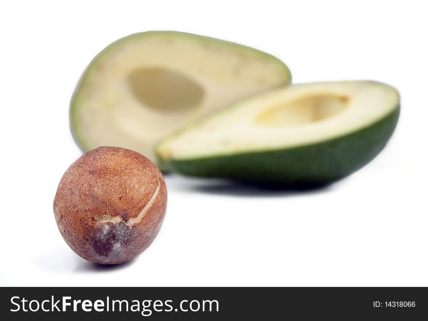 Isolate Avocado Fruit on white background