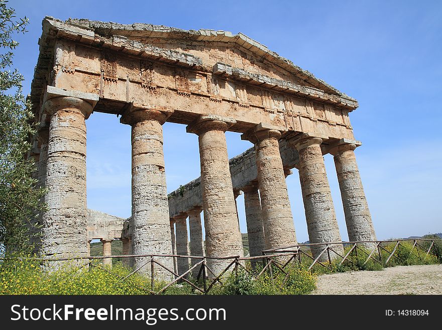 Segesta the beautiful ancient Greek temple era. Segesta the beautiful ancient Greek temple era