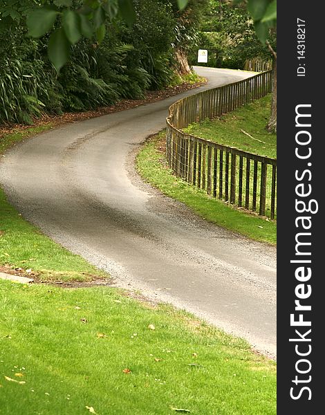 Rural road to farm.New Zealand. Rural road to farm.New Zealand