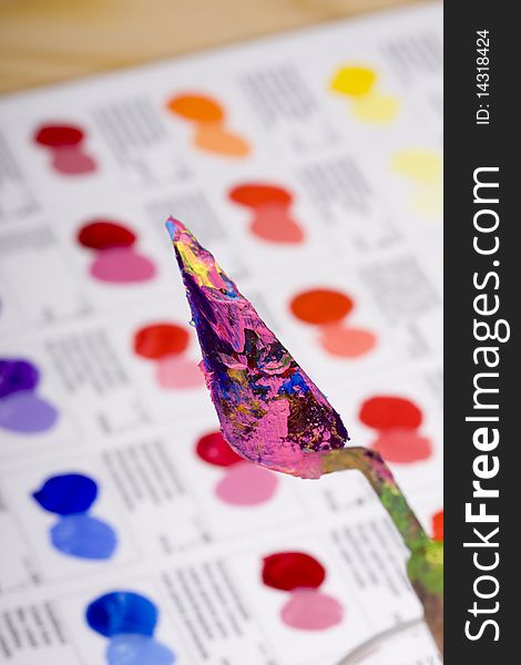 Artistic Equipment And Color Chart