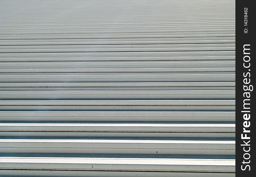 Metal sheet roof