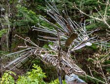 Bald Eagle Done In Steel Wire Royalty Free Stock Image Bald Eagle Done In Steel Wire Royalty Free Stock Image