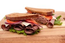 Roast Beef Sandwich Stock Photos
