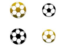 Set Of Four Soccer Balls Royalty Free Stock Photos Set Of Four Soccer Balls Royalty Free Stock Photos