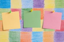 Stickers With A Thumbtack. Stock Photos Stickers With A Thumbtack. Stock Photos