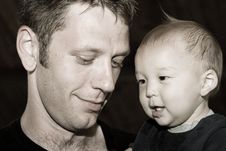 Proud Father & Son Stock Photo Proud Father & Son Stock Photo