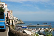 Driving Along Italy S Amalfi Coat Stock Image Driving Along Italy S Amalfi Coat Stock Image