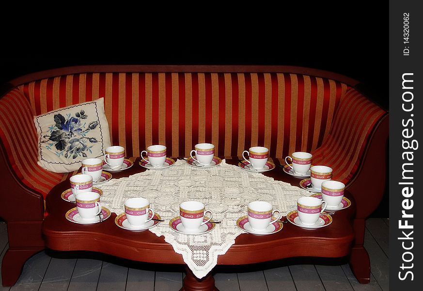 Luxurious Interior With Teacups