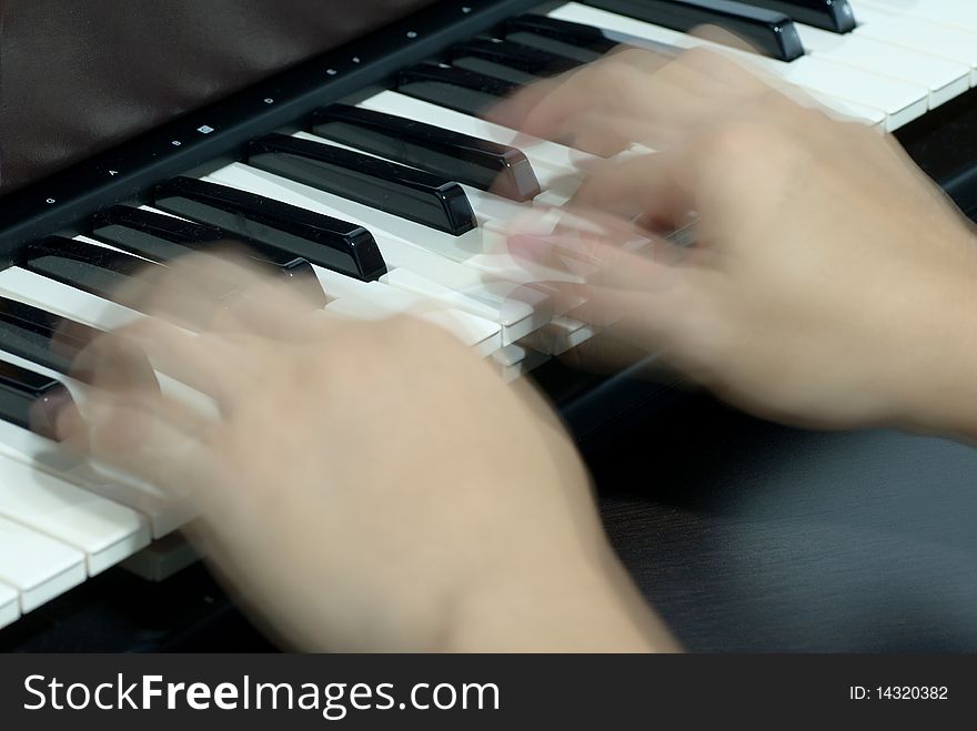 Fast Fingers On Piano