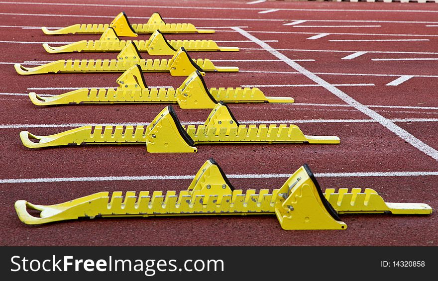 Starting blocks in track and field