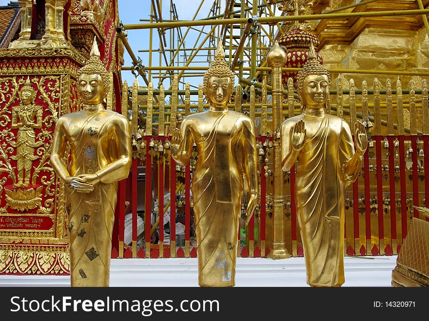 Buddha statue.Doi Suthep Thailand