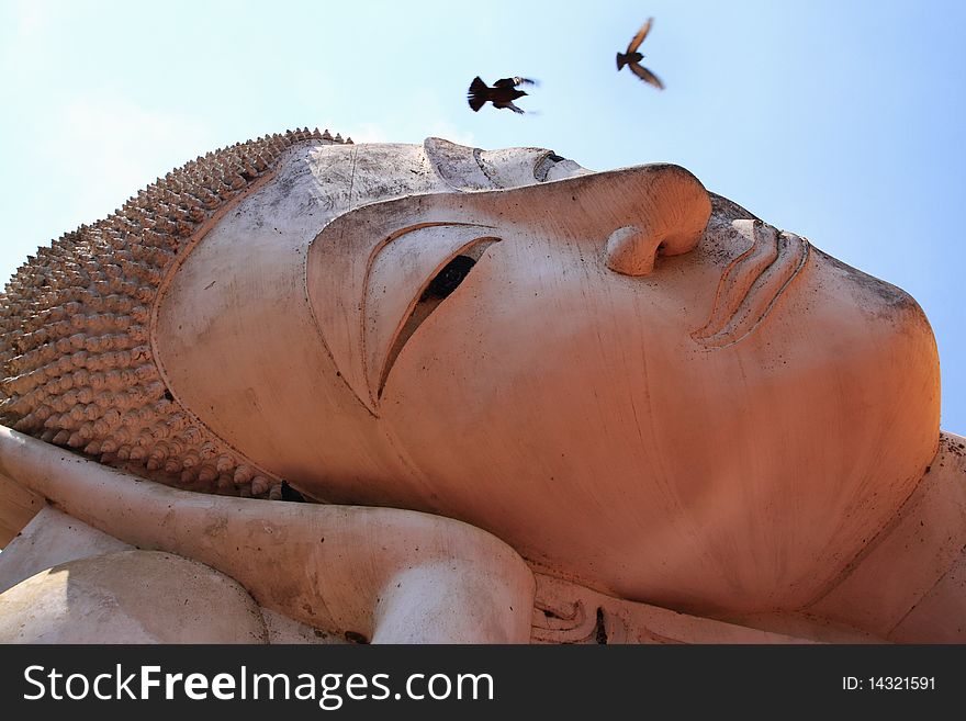 Face of Reclining Buddha, Thailand