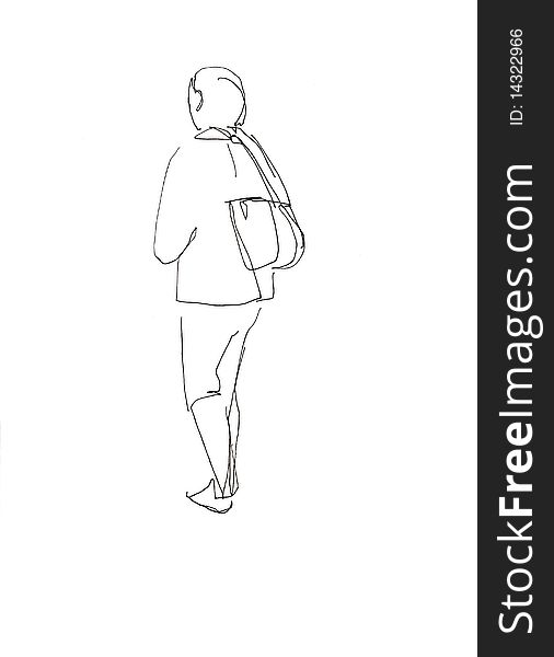 Image of fellow going along with a backpack after the back