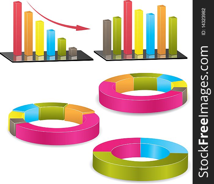 Business Graph. Vector Illustration