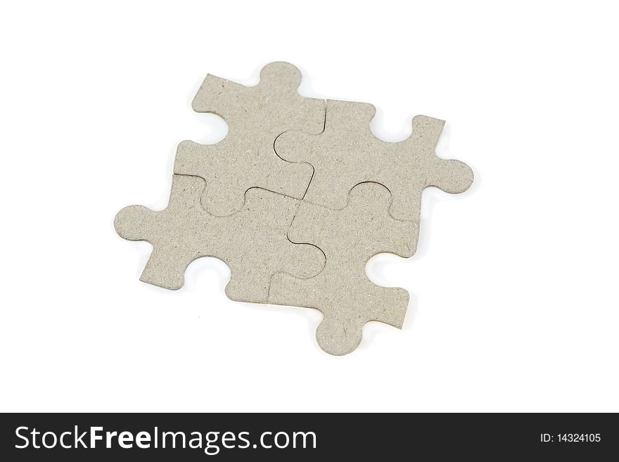 Puzzles isolated on white background. Puzzles isolated on white background