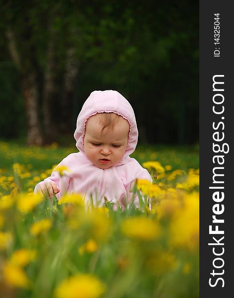 Little Girl In Park