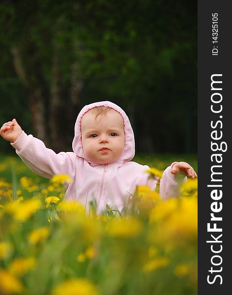 Little Girl In Park