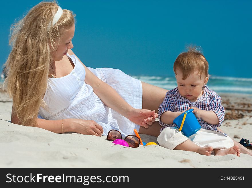 Family On A Beach