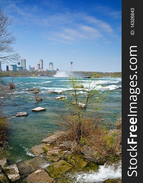 Panorama of Niagara Falls, Ontario Canada. Panorama of Niagara Falls, Ontario Canada