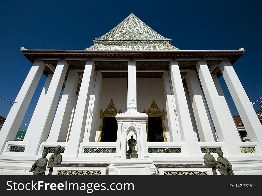 Temple of Wat Tep Ti Da Center of Bangkok Thailand. Temple of Wat Tep Ti Da Center of Bangkok Thailand
