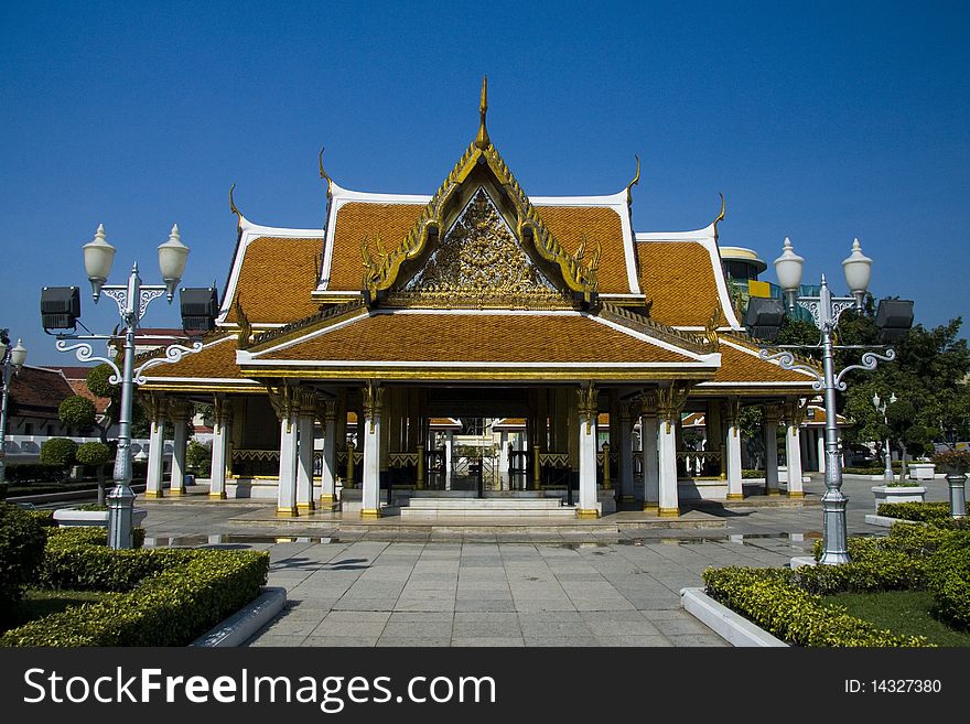 This is the building for people to take a rest in Bangkok Thai Style. This is the building for people to take a rest in Bangkok Thai Style