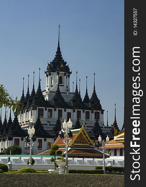 Iron Palace in Wat Rat Nuddha in Bangkok Thailand