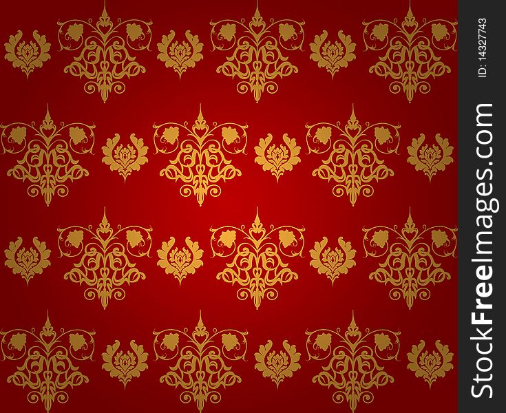 Red Seamless elegant wallpaper background