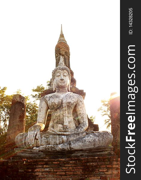 Sukhothai historical park in Thailand