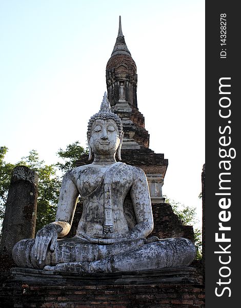 Sukhothai historical park in Thailand